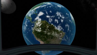 3D Modell der Erde in Virtual Reality
